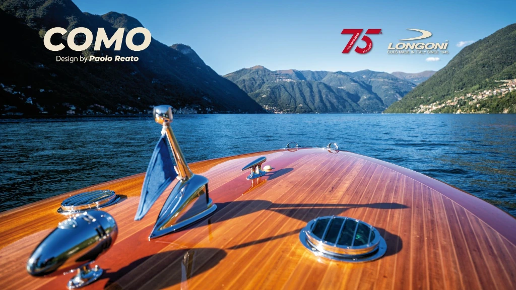Longoni Como, reeksafbeelding met meer en boot - Longoni Como Reato
