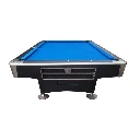 Pooltafel met blauw laken en muntinworp - Pooltafel 8ft Buffalo Pro II
