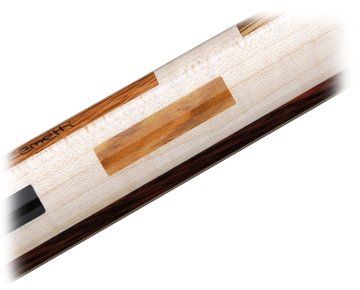 Detail van esdoorn met houtinleg - Longoni Evoluzione