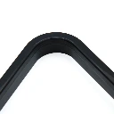 Zwart rubberen bandprofiel, gebogen hoek - Driehoek Poolballen 57,2mm