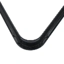 Zwart rubberen bandprofiel, gebogen - Driehoek Poolballen 57,2mm