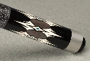 Keu met zwart-wit ruitmotief en wikkeling - McDermott Star S51 Grijs Maple met overlay points