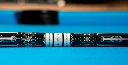 Keu op het laken, detail van de joint - McDermott Star S88 Zwart Maple Special