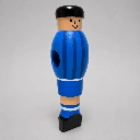 Tafelvoetbalpop, blauw met strepen - Speler Mannetje Jupiter Custom