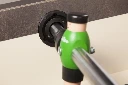 Tafelvoetbal, detail van de doorvoer van een stang - Jupiter HomeStar