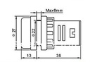 Led Power Indicator Rood 220V