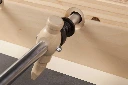 Tafelvoetbal, detail van de stangbevestiging - Jupiter Star