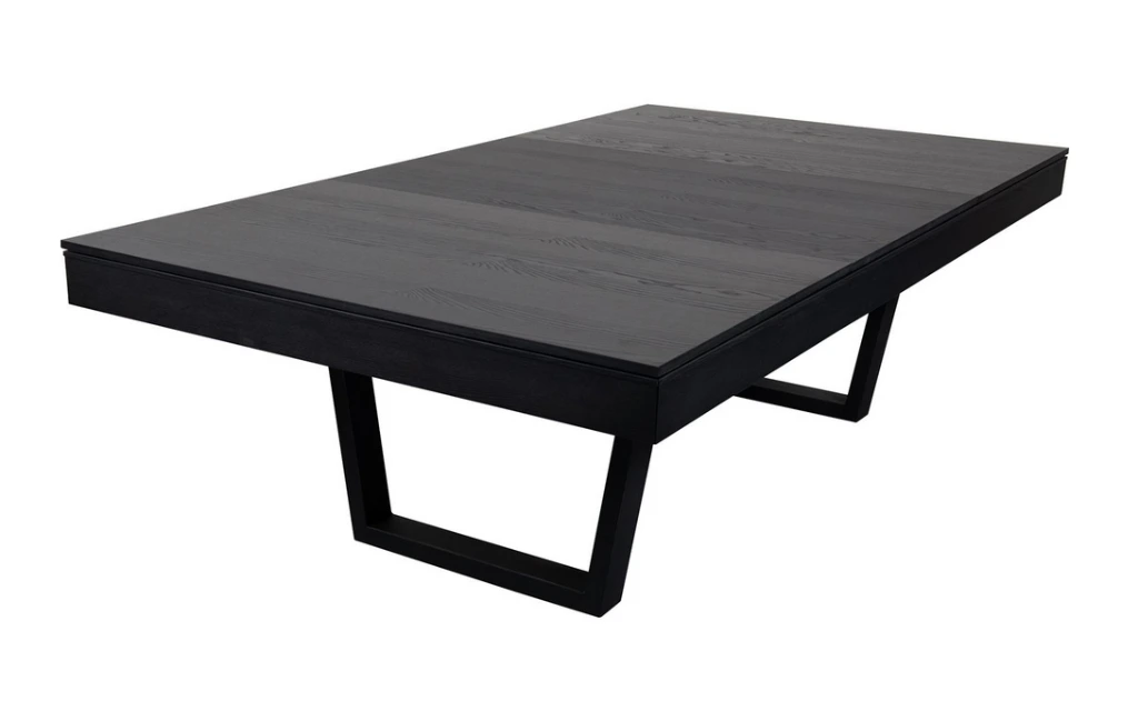 Zwarte eettafel-pooltafel met dekplaat - Pooltafel / eettafel Buffalo Harlem