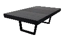 Zwarte eettafel-pooltafel met dekplaat - Pooltafel / eettafel Buffalo Harlem