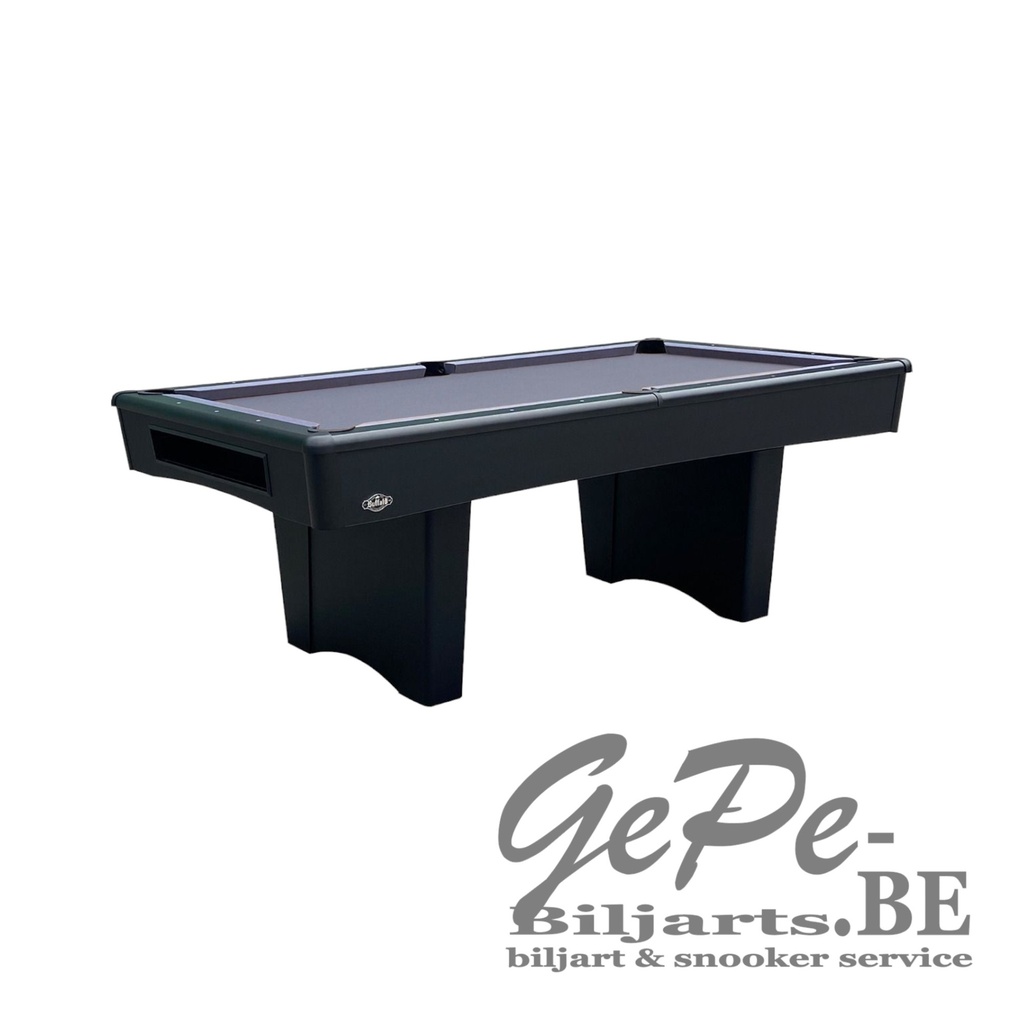 [005460003] Pooltafel 8ft Buffalo Eliminator III (Mat Zwart (Grijs Laken))