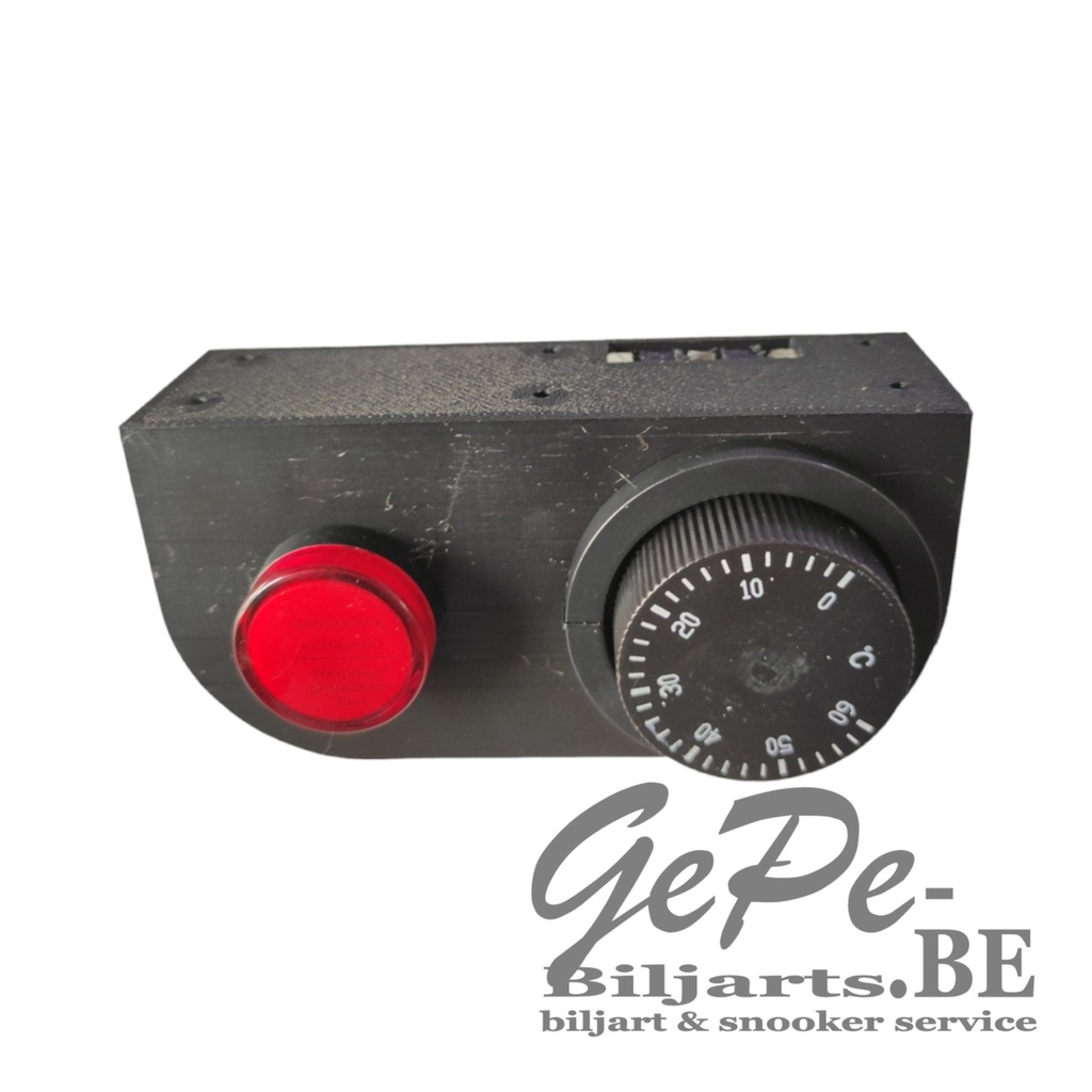 Controlepaneel met analoge thermostaat