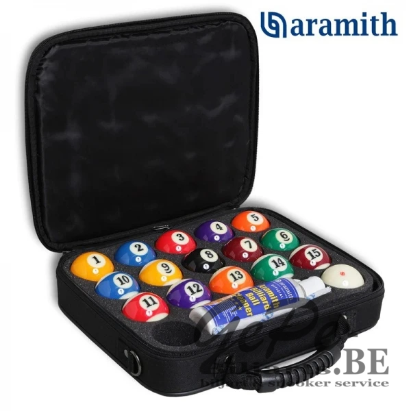 [058690002] Super Aramith Pro Pool ballen 57.2 in nylon tas