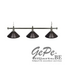 Lichtscherm 3-kap mat zwart