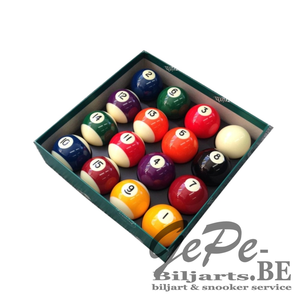 Ensemble de Boules de Billard Pool 57,2mm Aramith