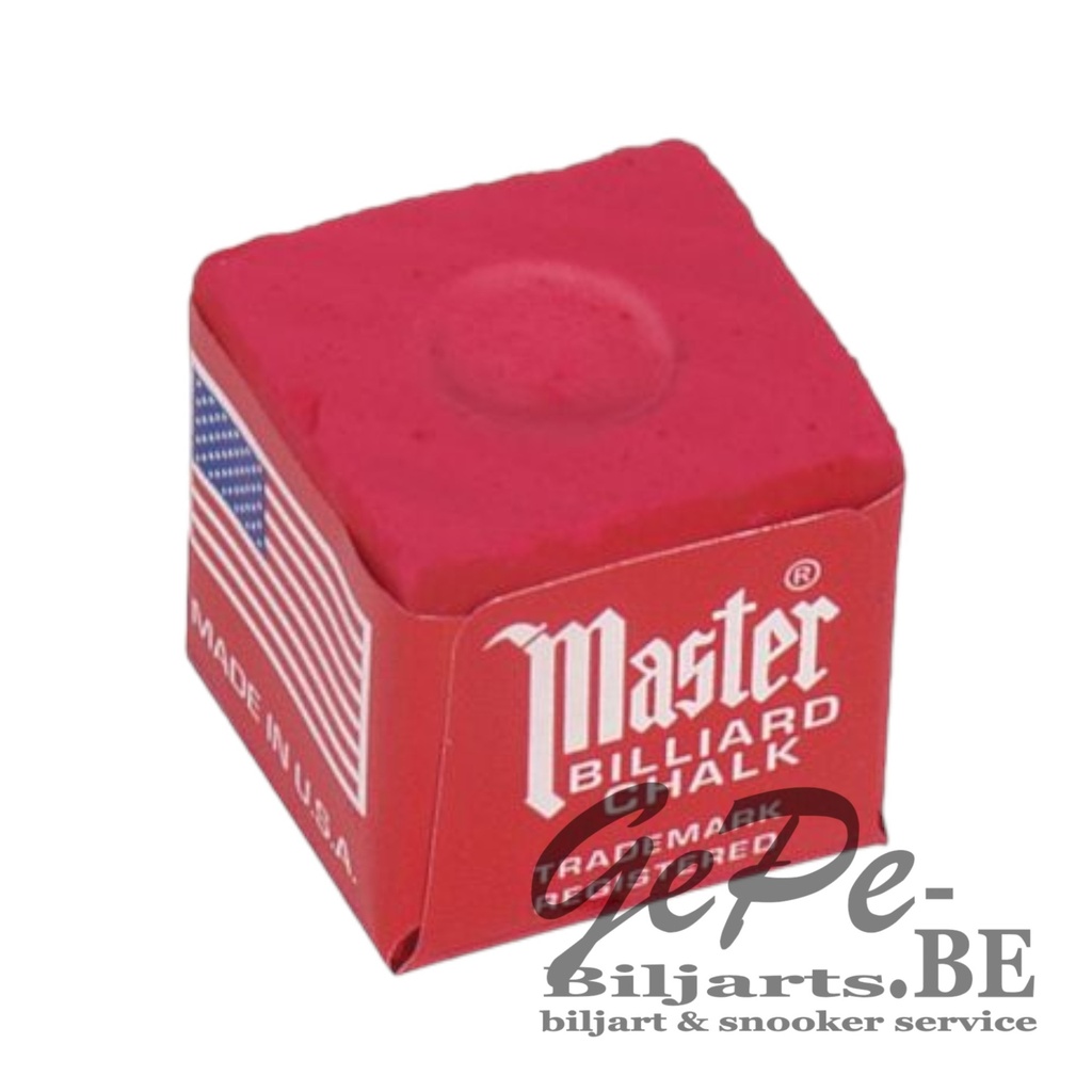 [005280000]  Craie de Billard Master Rouge