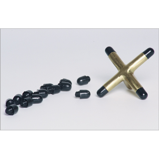 [060820000] Negro tapón suelto, para de latón puente
