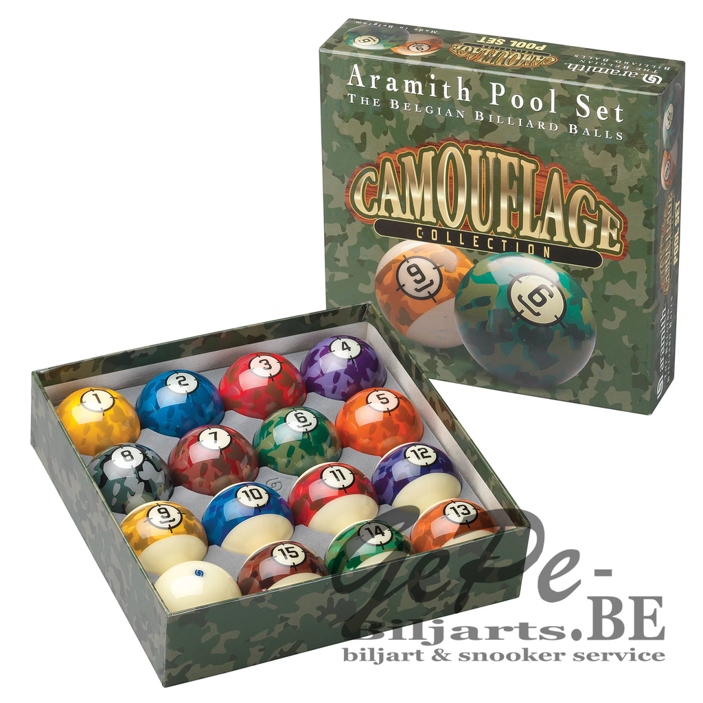 Set di biglie da pool - Aramith Camouflage (57,2 mm)