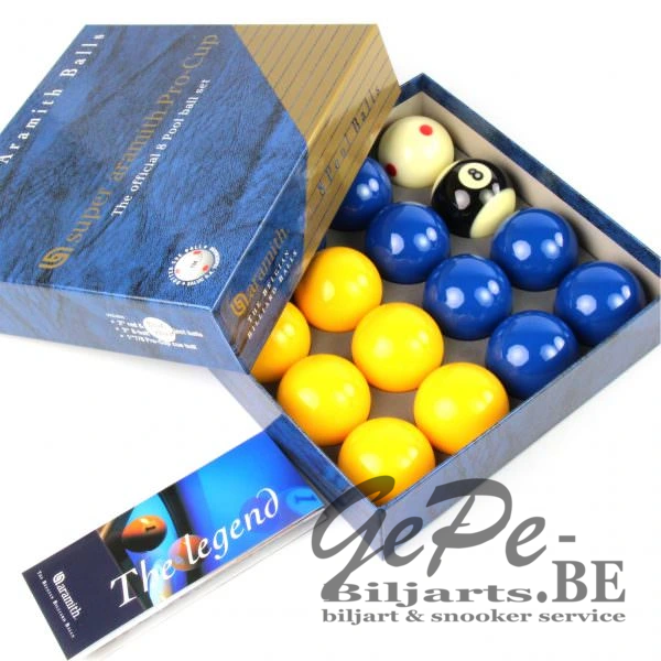 Ballenset Engels pool - Super Aramith Pro-Cup (50,8 mm)