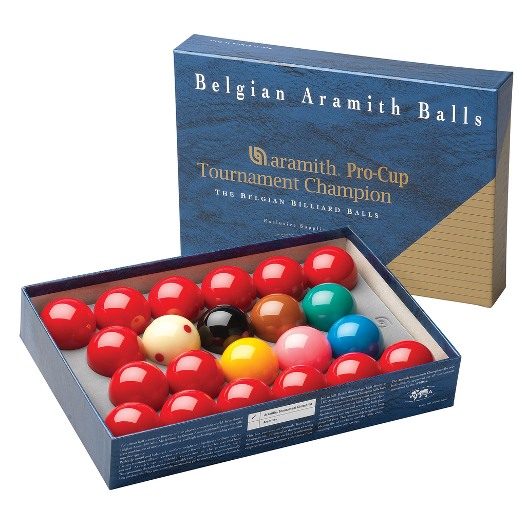 Jeu de billes de snooker - Aramith Tournament Champion Pro-Cup (52,4 mm)