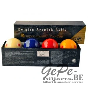 Ballenset carambole - Super Aramith Pro-Cup 4 ballen (61,5 mm)
