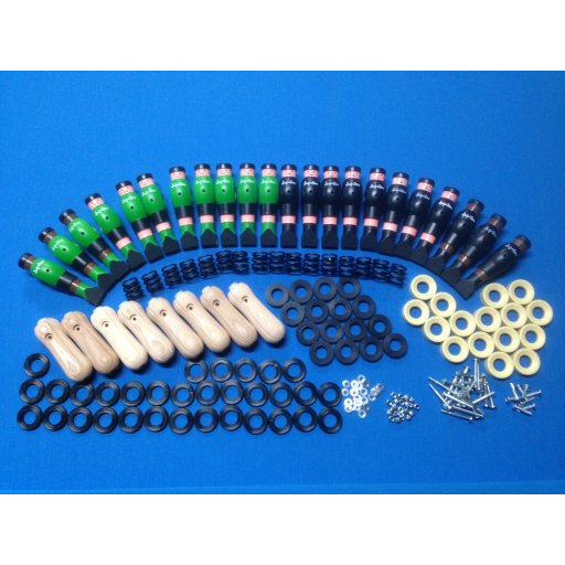 Kit de renovación de futbolín Jupiter con cojinetes lisos