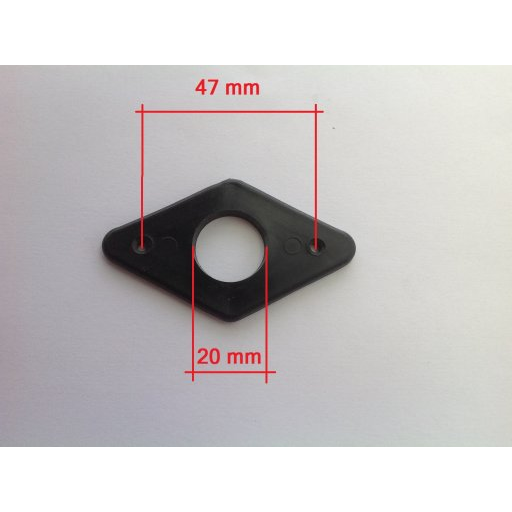Plastic plate diamond foosball outside