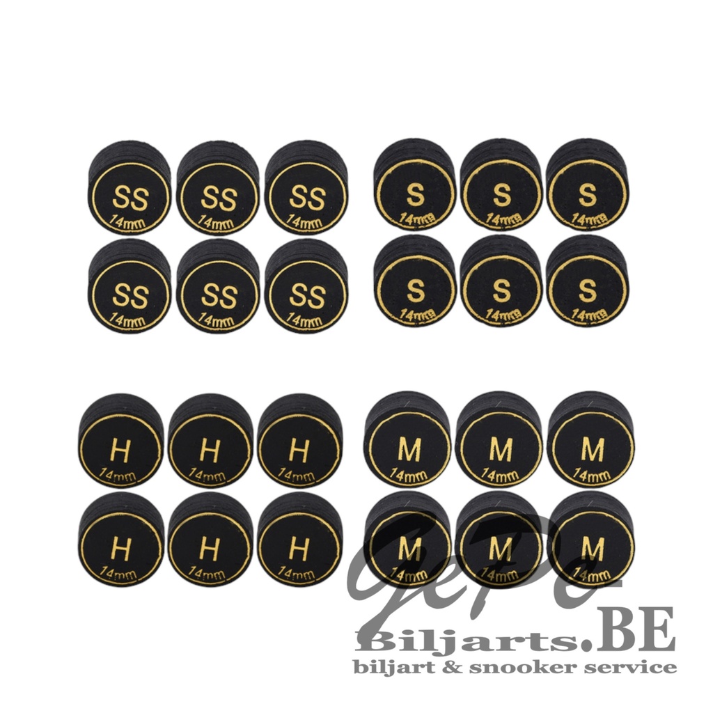 [007830003] 9-Layer Black Cue Tip (中等)