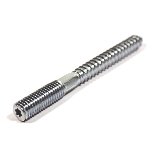 Vis à double filetage pour cadre de bande - M10 × 100 mm (filet à bois + six pans creux)