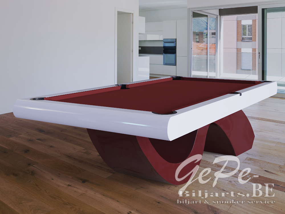 [008100001] Picasso Design Pooltafel (Red, 7ft, Geen)