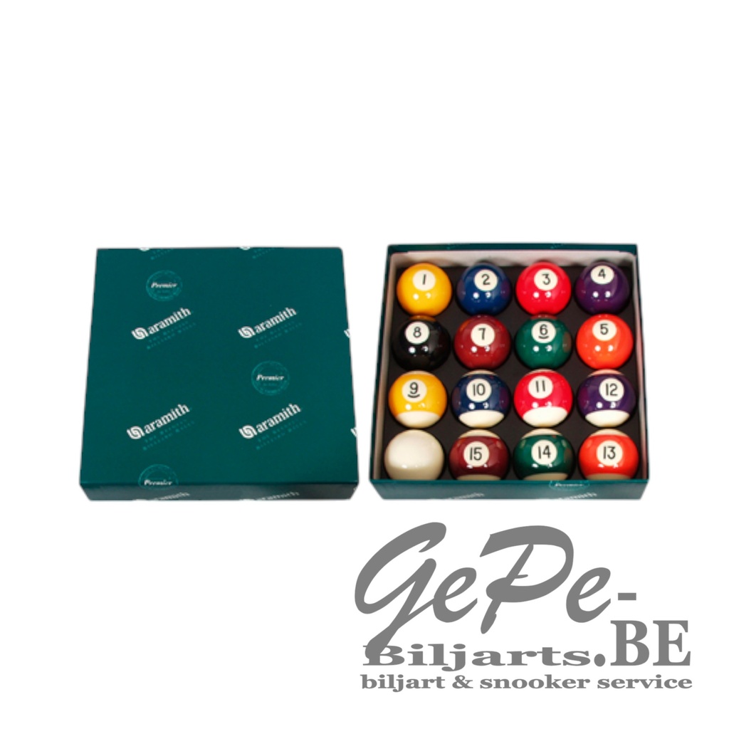 Pool ball set 50.8mm Aramith Premier