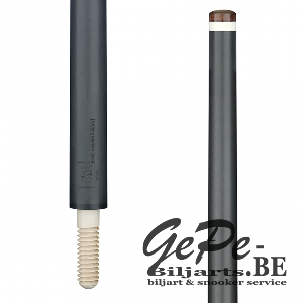 [019990000] Longoni topeind Luna Nera 11,8mm W/J witte ferrule (Uitvoering: FC71 - Conic taper 71cm length)