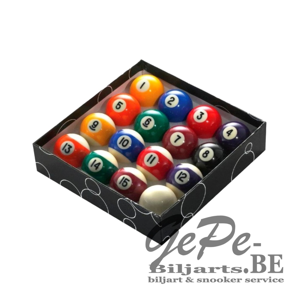 Jeu de Billes de Pool 52,4mm Standard