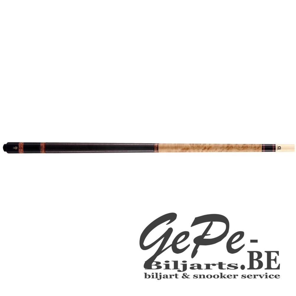 [055520000] McDermott CRM225 Birdseye Maple with ring/Dark English stained handle carom (Gewicht: 520 gram)