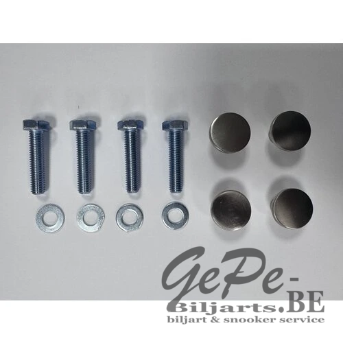 Set van 24 nikkelen knoppen voor montage pocket liners (Nickel)