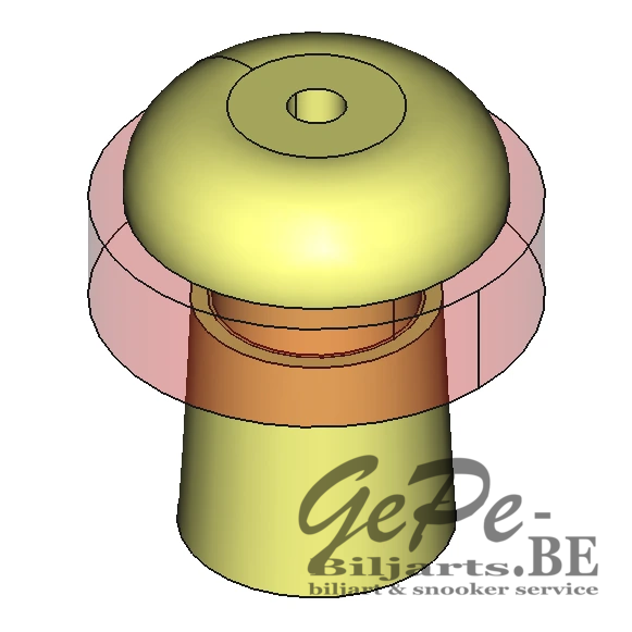 [058760001] Top Golfbiljart voor Klassieke Tafels (Red)