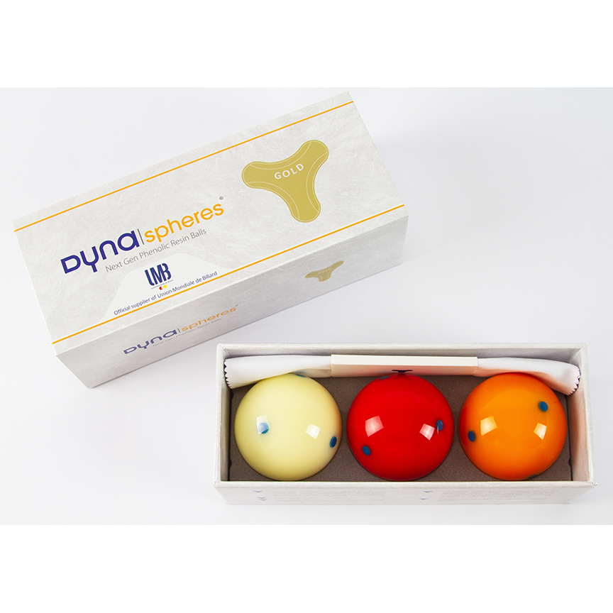 Ball set DynaSpheres Carom Gold 61,5mm