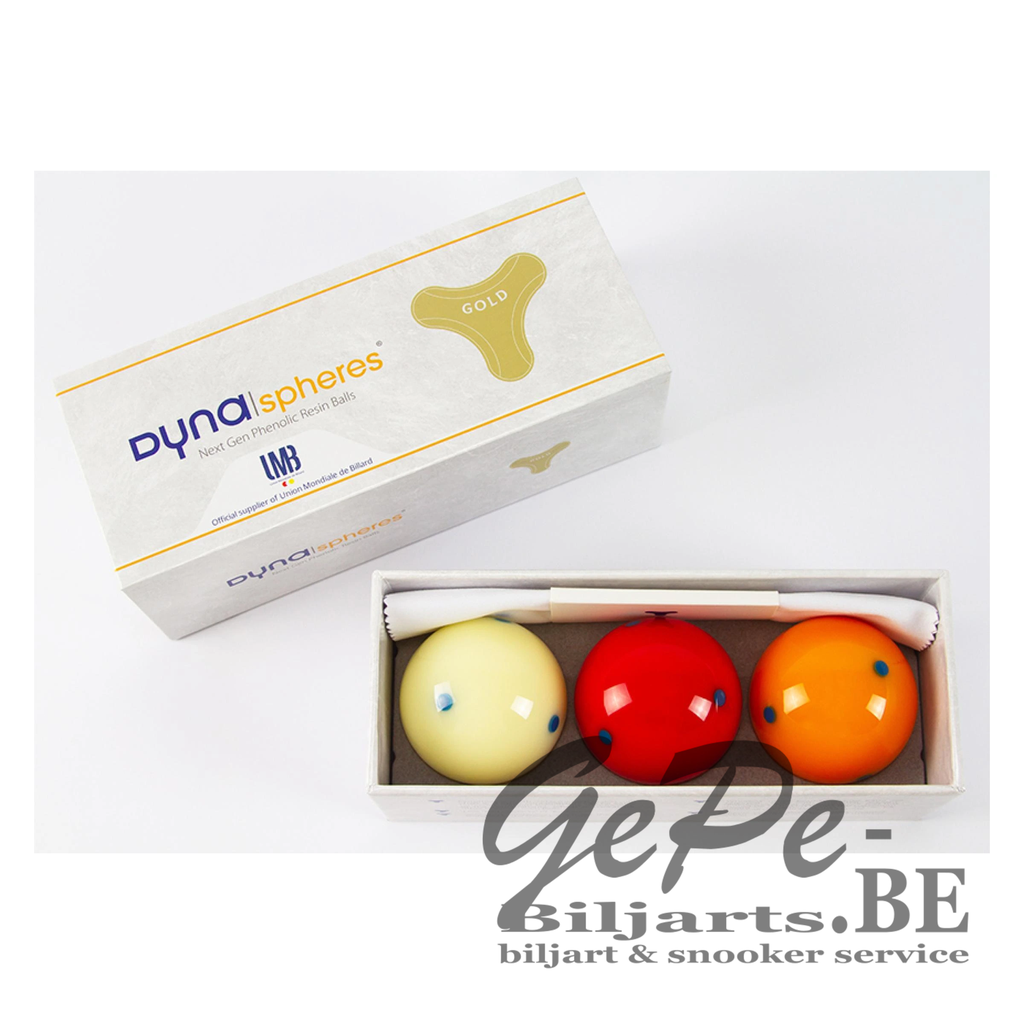 Set di bilie DynaSpheres Carom Gold 61,5mm