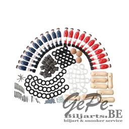[006250000] Kit de Rénovation Rétro Roulements de Base Rouge - Bleu